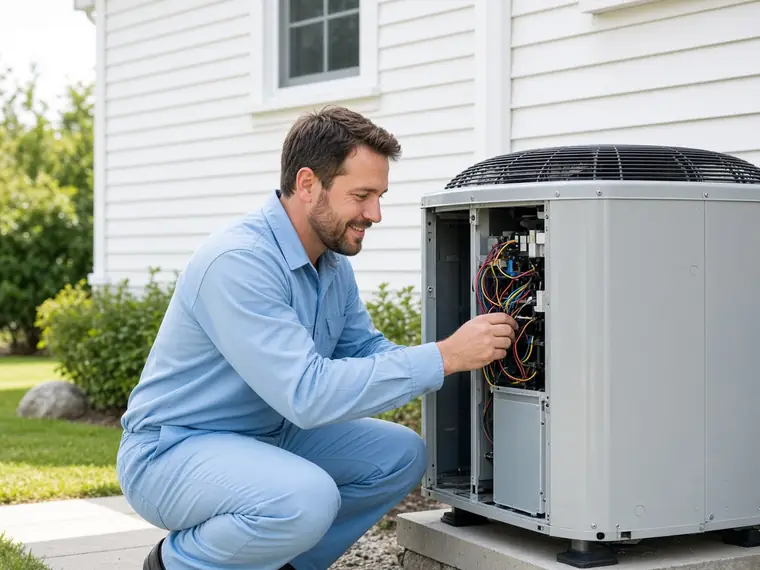 HVAC, plumbing & electric